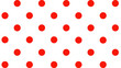 Seamless pattern with red polka dots