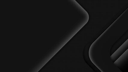 Wall Mural - dark 3d material background, minimal geometric industrial wallpaper