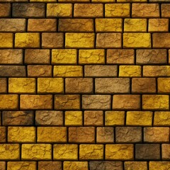 Wall Mural - Simple yellow brick texture background