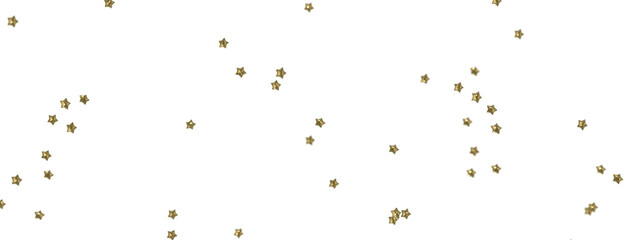 Wall Mural - Stars - Holiday golden decoration, glitter frame isolated -