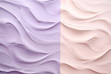 pastel background with a pattern of cosmetic cream strokes, the concept of beauty or skin care