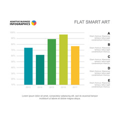 Canvas Print - Vertical bar chart scheme vector illustration. Cartoon drawing of business scheme or infographic for report or brochure. Analytics, development concept for business report or presentation slide