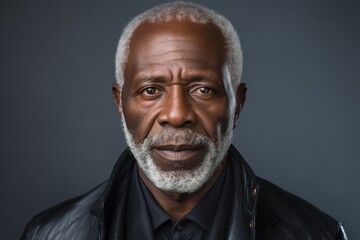 Wall Mural - Close-up portrait of African American adult male with selective focus