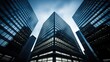 © piai - Reflective skyscrapers. Generative AI