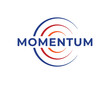Simple Momentum Ripple Wave Logo Design Template