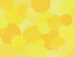 背景素材 黄色 幾何学模様のポップなバックグラウンド素材 ドット ストライプ