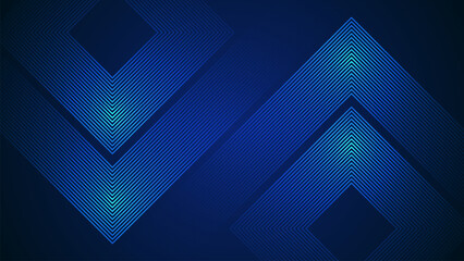 Wall Mural - dark blue simple abstract background with lines in a geometric style as the main element.