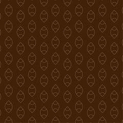 Seamless abstract lines shape vector browncolor repeat pattern decoration