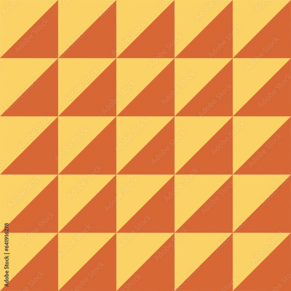 Abstract geometric triangle pattern with orange color.