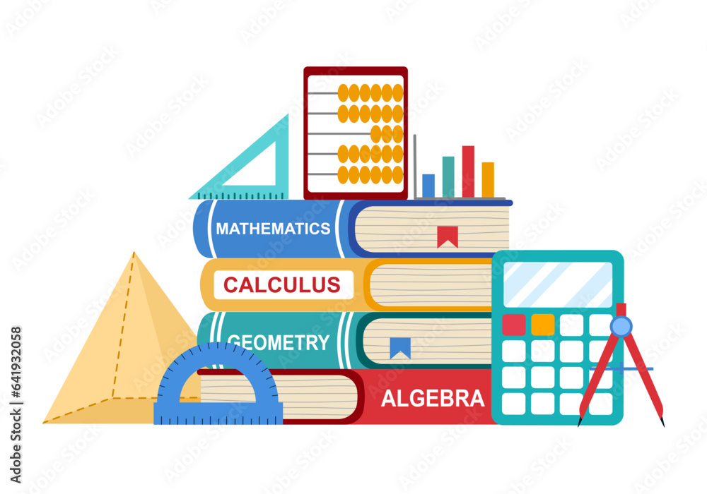 Mathematics learning class concept vector illustration. Stock Vector ...