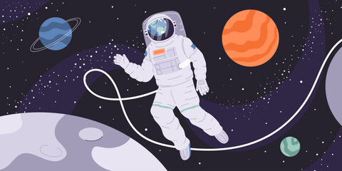 Canvas Print - Astronaut In Space