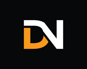Creative Alphabet 'DN' Logo Design Template for Your Business.