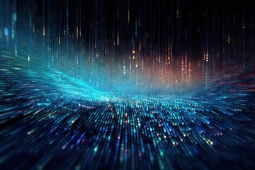 Wall Mural - fast background channel blue datum technology data abstract sets/data motion concept gital data tran