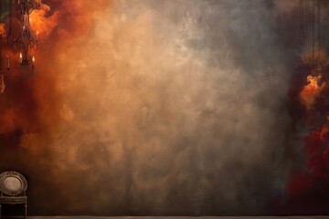 Wall Mural - design colours background muslin blue blank orange canvas light texture wall yellow studio painted p