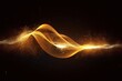 © sandra - wallpaper high background colours black bright lightning concept particle energy powerful power electric Gold graphic light energy modern technology web abstract digita element wave electrical line