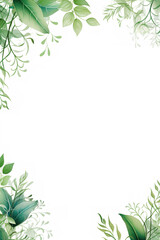 Wall Mural - leaf frame clipart