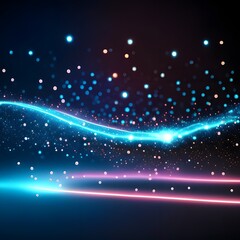 Wall Mural - abstract polygonal space low poly dark background with connecting dots and lines. connection structu