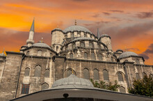 New Mosque (Yeni Cami) In Eminonu District Of Istanbul In Turkey.