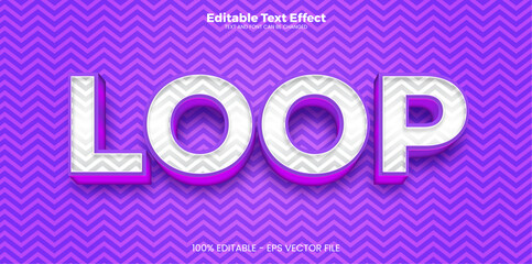 Wall Mural - Loop editable text effect in modern trend style