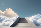 Fototapeta Przestrzenne - Stairs to the sky