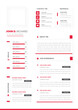 © Muhammad - Clean Modern Resume Vector Template, Minimalist resume cv template, Resume design template, cv design, multipurpose resume design