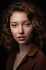 Wall Mural - portrait of an attractive young woman