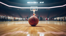 Basketball Court With Ball