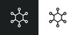 © Premium Art - nanotechnology icon isolated in white and black colors. nanotechnology outline vector icon from future technology collection for web, mobile apps and ui.