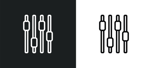 Wall Mural - sound control icon isolated in white and black colors. sound control outline vector icon from genera