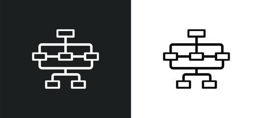 information architecture icon isolated in white and black colors. information architecture outline vector icon from general collection for web, mobile apps and ui.