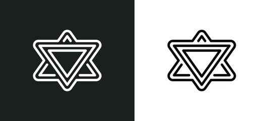 Poster - sri yantra icon isolated in white and black colors. sri yantra outline vector icon from geometry collection for web, mobile apps and ui.