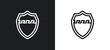 aspis icon isolated in white and black colors. aspis outline vector icon from greece collection for web, mobile apps and ui.