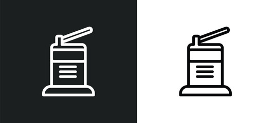 Wall Mural - electronic print hine icon isolated in white and black colors. electronic print hine outline vector 