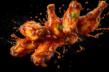 Wall Mural - grilled chicken wings	