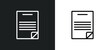 summary icon isolated in white and black colors. summary outline vector icon from technology collection for web, mobile apps and ui.