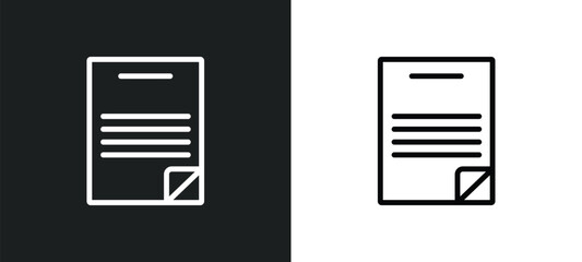 Wall Mural - summary icon isolated in white and black colors. summary outline vector icon from technology collect