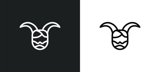Wall Mural - satyr icon isolated in white and black colors. satyr outline vector icon from user collection for web, mobile apps and ui.