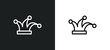 joker icon isolated in white and black colors. joker outline vector icon from brazilia collection for web, mobile apps and ui.