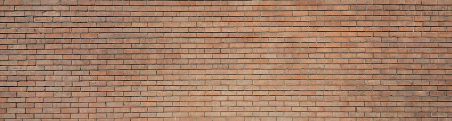 Wall Mural - Color brick wall as background, banner design