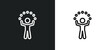 juggler icon isolated in white and black colors. juggler outline vector icon from magic collection for web, mobile apps and ui.