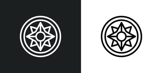 Wall Mural - astral icon isolated in white and black colors. astral outline vector icon from magic collection for