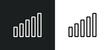 © Premium Art - volume bars icon isolated in white and black colors. volume bars outline vector icon from music collection for web, mobile apps and ui.