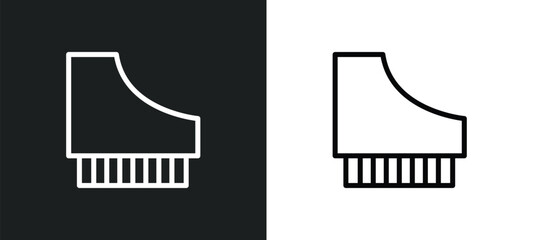 Wall Mural - harpsichord icon isolated in white and black colors. harpsichord outline vector icon from music coll