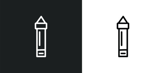 Wall Mural - glue stick icon isolated in white and black colors. glue stick outline vector icon from sew collection for web, mobile apps and ui.