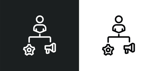 Wall Mural - user-generated content icon isolated in white and black colors. user-generated content outline vecto