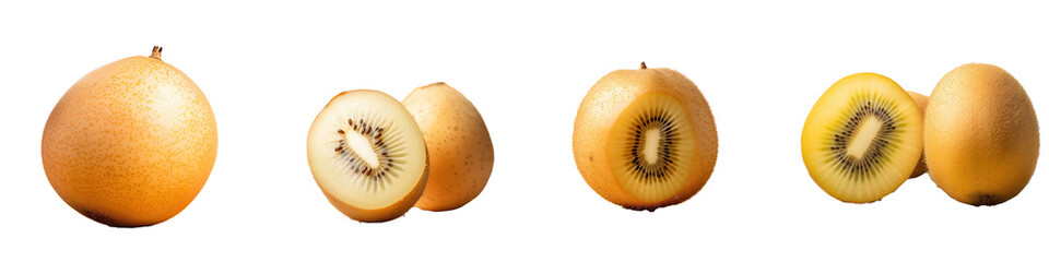 Poster - A kiwi fruit isolated against a transparent background