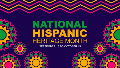 Hispanic heritage month, vector illustrator for banners, posters and greeting cards