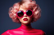 © Andrii  - Fashionista with Bold Makeup and Shades