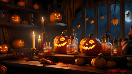 Fun Halloween theme high quality background for presentation banners.