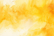 Abstract Yellow Watercolor Background